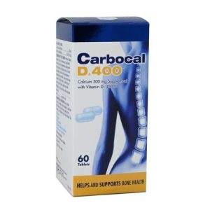 Carbocal Cal 500/ Vit-D3 400iu Tab 60s