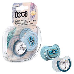 Lovi Dynamic Soother Silicone 6-18m (2pcs) Indian Summer