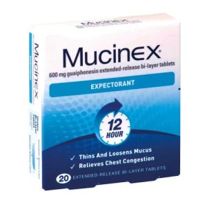 Mucinex 600mg Expectorent Tab 20s