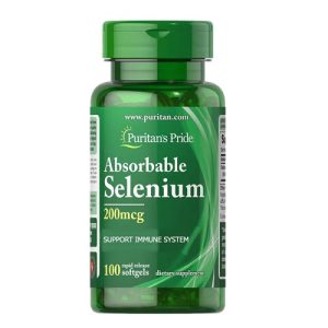 Puritan's Pride Absorb Selenium 200mcg Softgel 100's