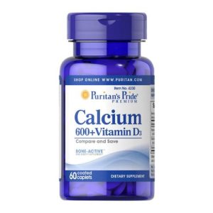 Puritan's Pride Calcium 600 + Vit D 60s