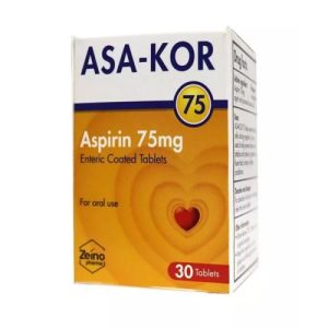 Asa-Kor 75 Enteric Coated Tablets 30s