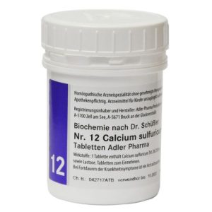 Adler Schussler Salt No 12 Calcarea Sulphuricum 6x100s