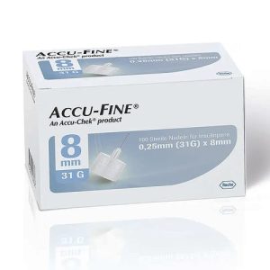 Accu Fine Pen Needles 0.25mm 31GX8mm