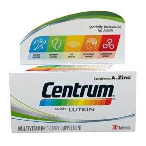 Centrum With Lutein 30 Tablets
