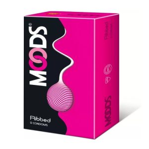Moods Ribbed Condom 12s