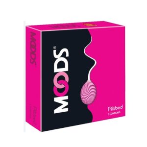Moods Ribbed Condom 3s