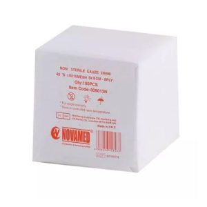 Novamed Gauze Swab Non Sterile 5cmx5cm 8ply 100s