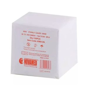 Novamed Gauze Swab Non Sterile 7.5cmx7.5cm 8ply 100s