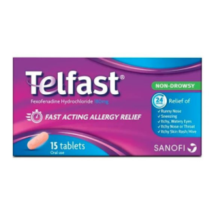Telfast 180mg Tablets 15s