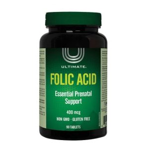 Ultimate Naturals Folic Acid 400mcg Tab 90